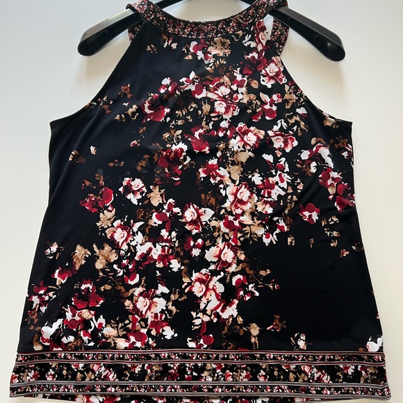 WHBM - Sleeveless Floral Print Top - Size Medium - Picture 10 of 10